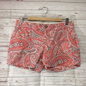 Old navy coral floral print casual shorts 4